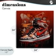 thumbnail image 4 of Stupell Industries Modern Shades Of Red Sneaker Canvas Art, 24 x 24, by Creative Studio, 4 of 8