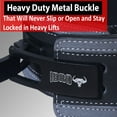 thumbnail image 4 of IBRO Powerlifting Lever Gym Belt ? Power 13MM Extreme Heavy Duty Genuine Leather Belts - Squats Deadlifts Bodybuilding Weight Lifting IPF Power Lifting Strongman for Men 13mm GreyBlack L, 4 of 8