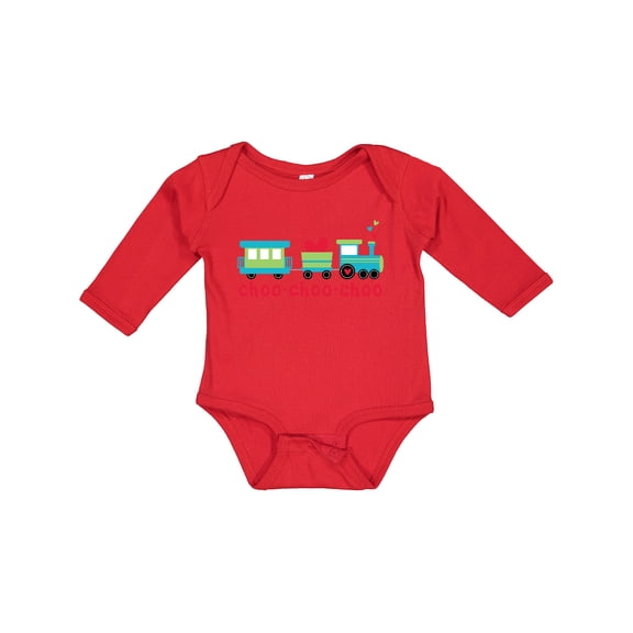 Inktastic Love Train Boys or Girls Long Sleeve Baby Bodysuit