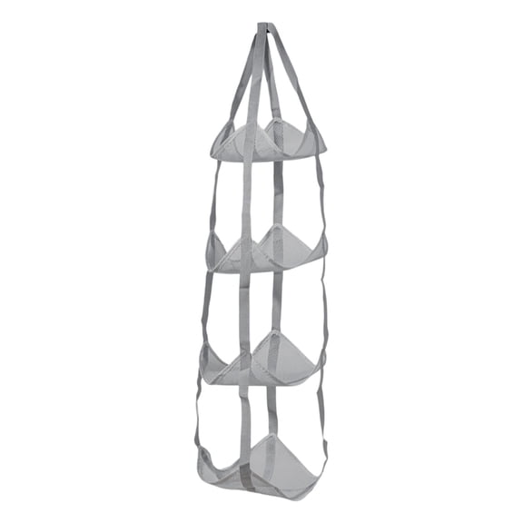 Gnwei Sports Ball Storage Bag - 3 Tier Hanging Sports Equipment Organizer Ball Storage Mesh Bag Wall Mount Garage Sport Equipment Hanging Basket for Holding Basketball Football Soccer Volleyball