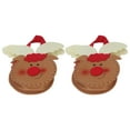 thumbnail image 4 of 2 bolsas de regalo ligeras y duraderas para dulces navideños, ideales para decorar fiestas navideñas, con diseño de ciervos navideños., 4 of 14