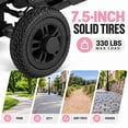 thumbnail image 4 of Ecomobi Lightweight Mobility Scooter for Adults & Seniors, Cruise & Airline Approved, Foldable Portable Electric Scooter, 30-Mile Range, Removable Lithium Battery, 300 lb Capacity,Pink, 4 of 10