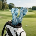 thumbnail image 5 of Pzuqiu Blue Marbled Golf Club Head Covers for Woods and Drivers Personalized Golf Club Covers Easy Slip-On Easy-Off Keep Clubs Dry and Clean, 5 of 8