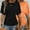 Black+Orange, variant on MORTTIC 2 Pack Women's Summer Casual Tees - Stylish Solid Color Short Sleeve Tops for Everyday Wear