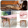 thumbnail image 2 of VIRRMO Adjustable High-density Foam Massage Tattoo Table with Neck Stretcher, 84-inch, Pink, 2 of 7