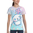 thumbnail image 4 of Sanrio Cinnamoroll Kids T-Shirt 3d Printed Graphic T-Shirts Boys And Girls Short Sleeve Shirts For Youth Kids X-Small, 4 of 6