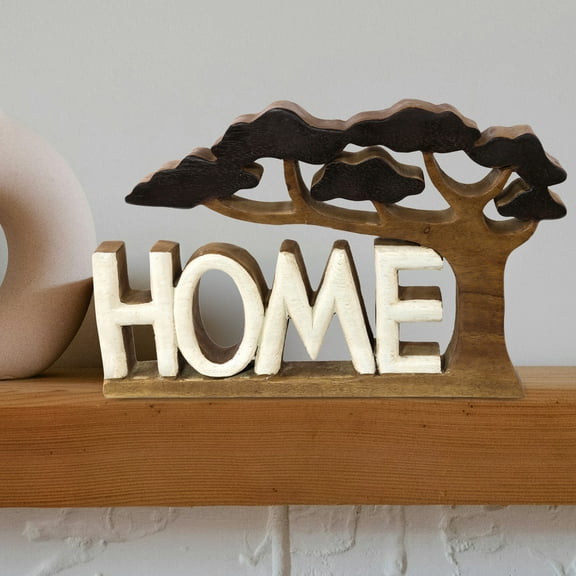 Decozen Gifts for Mom – Wooden Home Sculpture, Mother’s Day Gifts, Entryway Table Décor, Mantle Decorations, Shelf and Tabletop Decor for Home or Office