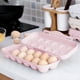 thumbnail image 1 of Contenedor de Almacenamiento de Huevos de 4 Niveles Deslizable - Organizador para Refrigerador con Diseño Abatible, Soporte para Huevos Que Ahorra Espacio, Protección Anticaídas, Plástico Transparent, 1 of 6