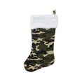 thumbnail image 3 of Northlight Camouflage Christmas Stocking with Cuff - 19" - Green and White, 3 of 3