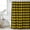 Yellow Black, variant on Black Plaid Shower Curtain, Waterproof Shower Curtains for Bathroom, Vintage Country Gray Buffalo Check Gingham Washable Fabric Bathtub Curtain Set Bath Decor with 12 Hooks Stall 36"x72"