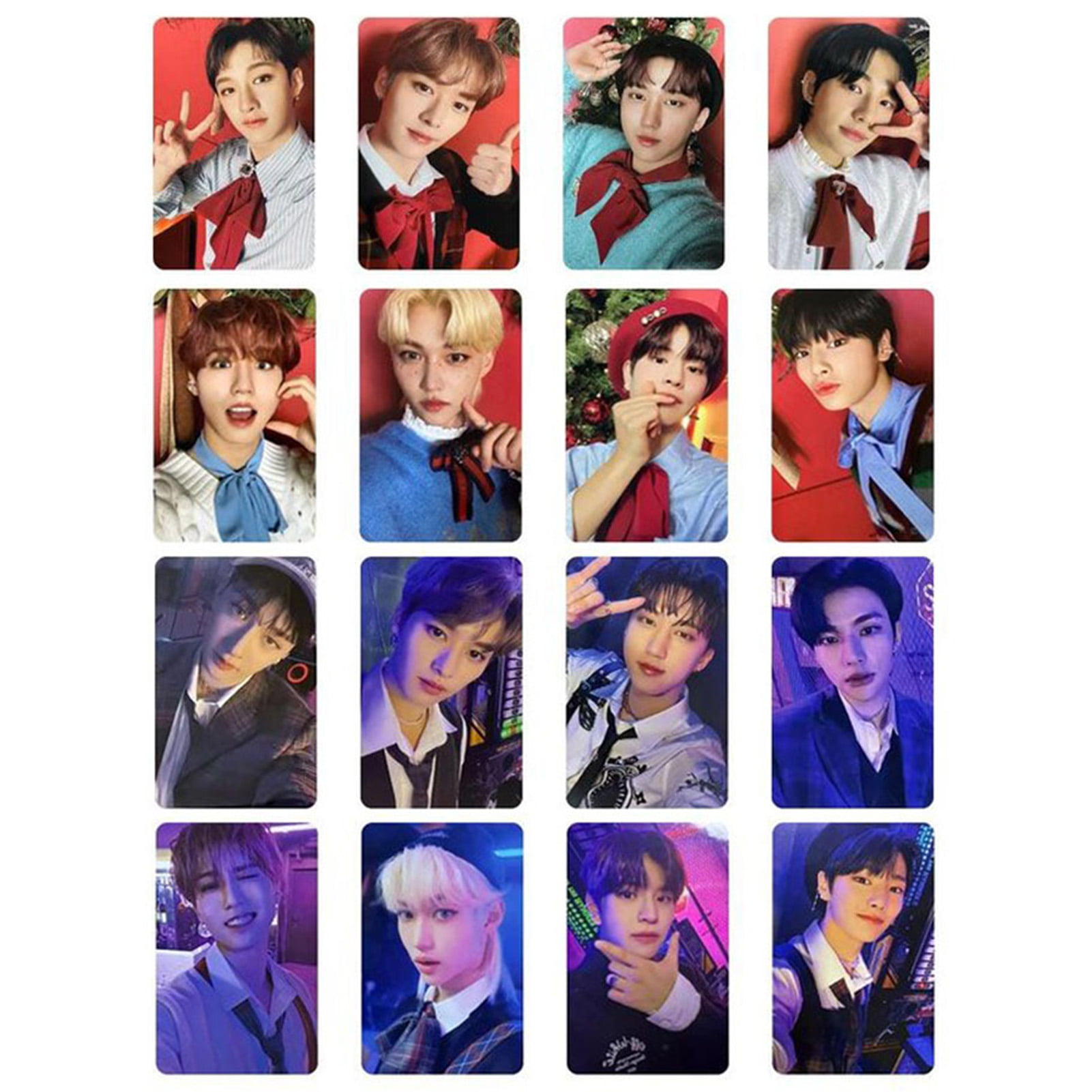 55pcs/set Kpop Stray Kids Lomo Cards Hd Photocards Christmas Evel New Plbum  Music No Easy Go Live Korean Fashion Postcard