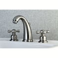 thumbnail image 2 of Kingston Brass KB988AX Victorian 2-Handle 8 in. Widespread Bathroom Faucet, Brushed Nickel, 2 of 3