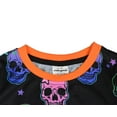 thumbnail image 4 of Rimyaw Toddlers Pajamas Sets Halloween Boys Girls Sleepwear Skull Head Graphic PJS Clothes Set 4T, 4 of 8