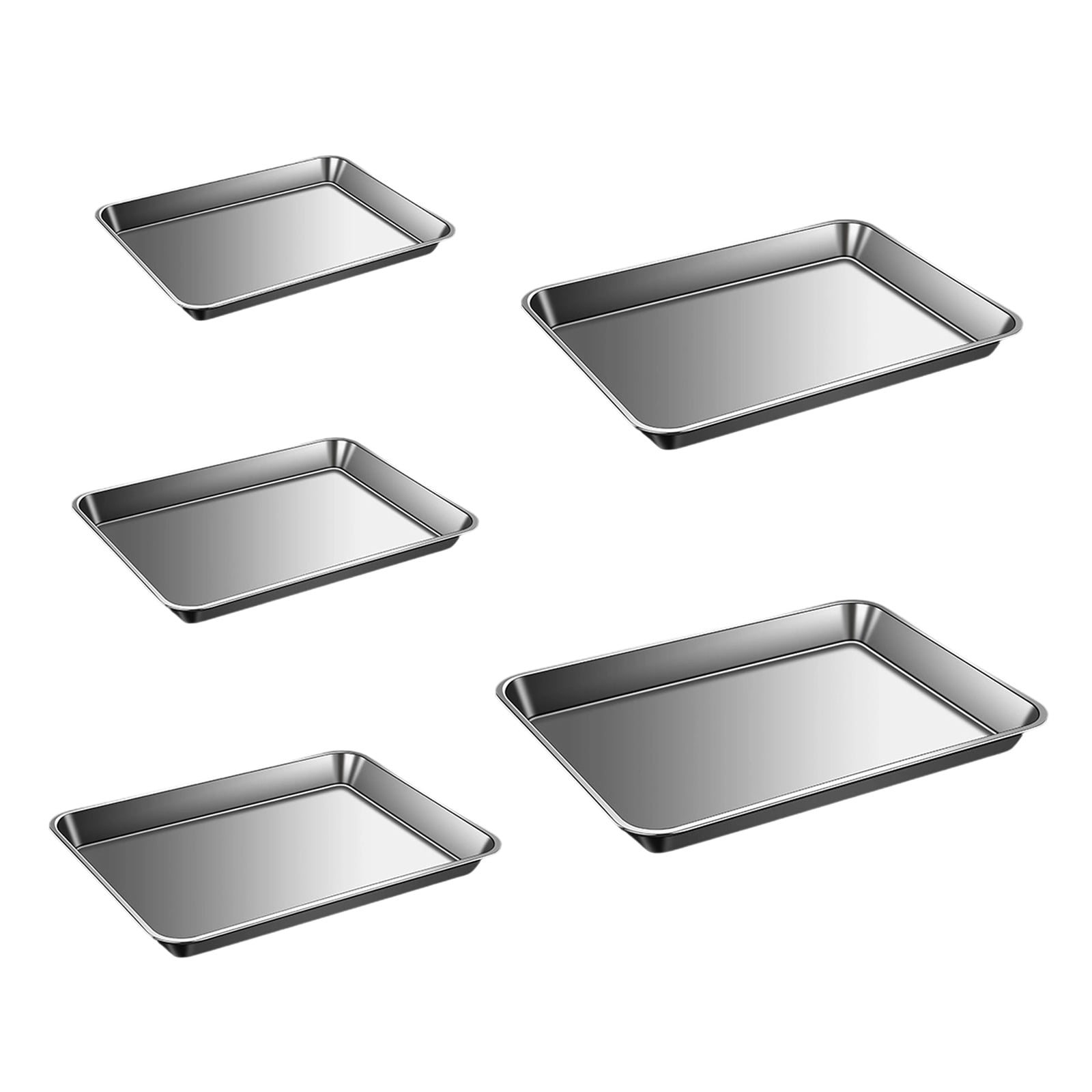304 Stainless Steel Oven Tray For Cookie Cakes And Bread Grade Kitchen Baking Sheet with Even Heat Distribution