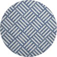 thumbnail image 2 of Addison Rugs Mayfield Washable Transitional Squares Navy Round Rug, 8' x 8', 2 of 5