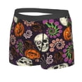 thumbnail image 2 of Daiia Halloween With Skull Men's Underwear Boxer Briefs, Cotton Stretch Moisture-Wicking Underwear-Medium, 2 of 9