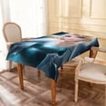 thumbnail image 5 of Theme square tablecloth has an iconic print, fits most tables, and is easy to care for perfect gifts for fans friends and family，55" x 71"（140*180cm）, 5 of 6