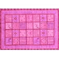 thumbnail image 1 of Ahgly Company Indoor Rectangle Abstract Pink Modern Area Rugs, 5' x 8', 1 of 4