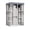 Gray & Off-White, variant on AENKYO 70.5'' H Outdoor Catio Cat Enclosure with Waterproof Roof, 6 Platforms, 2 Napping Houses, Cat House for Multiple Cats, Gray