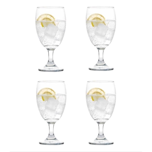 16.5oz Lexington Glass Goblets, Dishwasher Safe Drinking Goblets For Iced Tea, Lemonade, Water - Set of 4