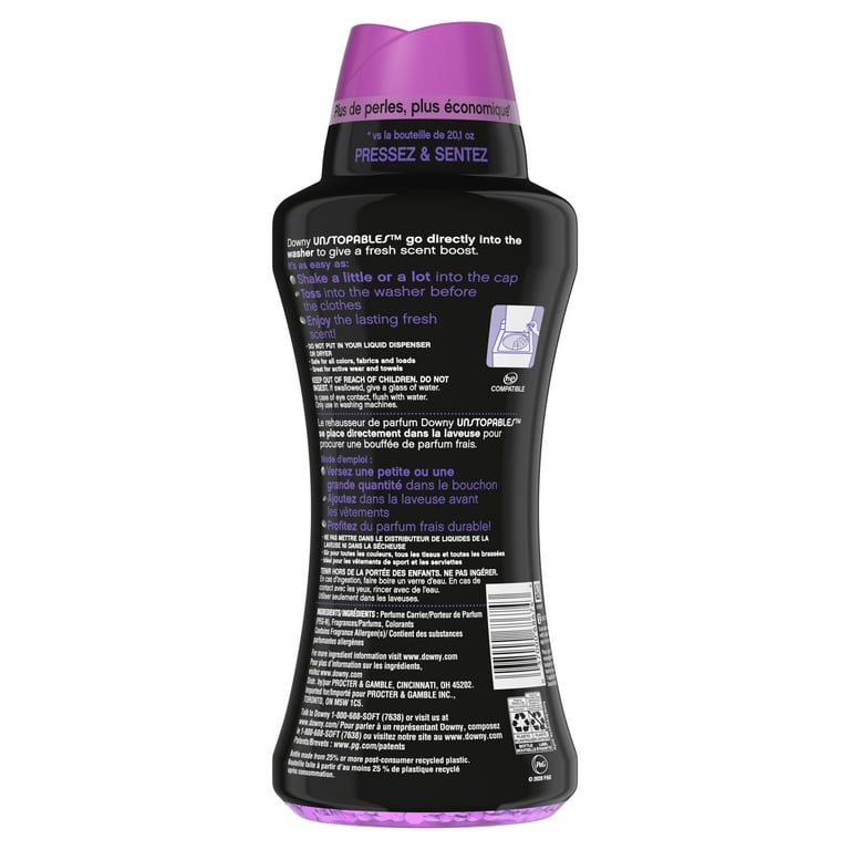 Downy Unstopables In-Wash Laundry Scent Booster Beads, Lush, 24 oz