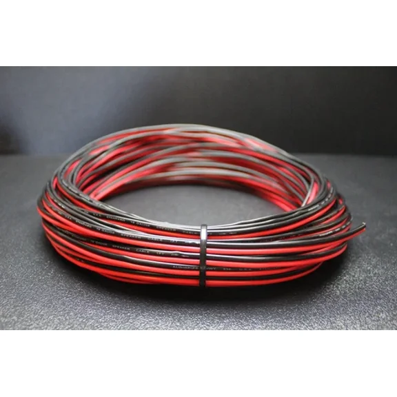 16 Gauge Red Black Speaker Wire Per 10 Ft Awg Cable Power Ground Stranded Copper