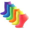 thumbnail image 3 of TeeHee Women's Acrylic No Show Low Cut Basic 18-Pack, (Neon Bright), 3 of 3