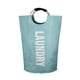 thumbnail image 2 of Bolsa de tela para lavandería, grande, de tela Oxford, para ropa sucia, plegable, de aluminio, con aro, para guardar juguetes y ropa sucia, 2 of 5