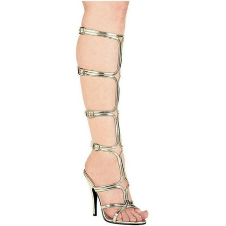 Knee high top heels sandals