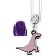 thumbnail image 2 of Emerald Park Jewelry Tyrannosaurus Rex TRex Charm Snake Chain Necklace, 2 of 7