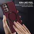 thumbnail image 5 of Magnetic Phone Case for Samsung Galaxy S22 Ultra (Not S22) Compatible with Magsafe, Military-Grade Shockproof Case with Built-in Magnet Circle for Samsung Galaxy S22 Ultra, MS Claret, 5 of 9