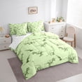 thumbnail image 2 of Feelyou Pale Green Vintage Dinosaur Bedding Comforter Set for Boys Girls Kids, Cartoon Animal King Bedding Sets, Green, Reversible, 7 Pieces, 2 of 7
