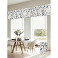 thumbnail image 6 of Blue Botanical Valances for Windows, Farmhouse Spring Summer Plant Light Filtering Kitchen Curtains, Rod Pocket Window Valance Curtains for Living Room Bedroom, 42" W x 18" L, 2 Panels, 6 of 9