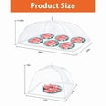 thumbnail image 2 of Mesh Food Cover, Outdoor Food Covers, Reusable and Collapsible Food Tent, Collapsible Food Cover, Premium Pop-up Food Nets for Outdoors Camping and Home Use, 4pcs  17"X 17" and 1pc 40"X 24", 2 of 7