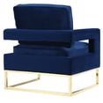 thumbnail image 2 of TOV Furniture Emory Navy Velvet Chair with Gold Ba, 2 of 5