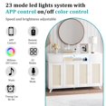 thumbnail image 4 of QinaQin 47-Inch Rattan Sideboard with Storage, Featuring Four Doors, Two Drawers, Led Lighting, and a Power Outlet, 4 of 8