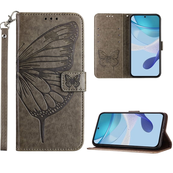 Case for Google Pixel 11 / Pixel 11 Pro Flip Wallet Phone Case Shockproof PU Leather Protective Cover with Magnetic Clasp Kickstand Card Slots Holder, Grey