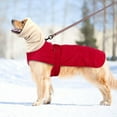 thumbnail image 3 of Dog Coat Large Dog Winter Clothes Thick Hoodie Dog Jacket Greyhound & Leash Hole, 3 of 9