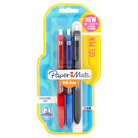 Male Gel - Paper Mate InkJoy Medium Point 0.7 mm Gel Pen, 3 count