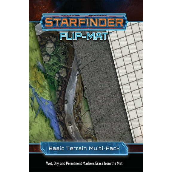 Starfinder Flip-Mat: Basic Terrain Multi-Pack, (Paperback)