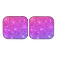 thumbnail image 7 of Balery 2 Piece Pink Purple Glitter Car Windshield Sun Shade|Foldable Front Windshield Shade for Car Front Window for Most Sedans SUV Truck-Medium, 7 of 7