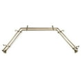 thumbnail image 4 of Heinz 13/16" Double Bay Window curtain rod Adjustable 20"-36", 38"-72" - Antique Brass,(ABay-03-4D), 4 of 4