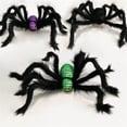 thumbnail image 3 of Peluche HUOGUO, araña grande negra, decoración de Halloween, 3 of 3