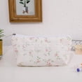 thumbnail image 6 of Hyknon Aesthetic Pencil Case for Women, Cute Floral Zipper Pencil Pouch with Lace, Large Capacity Pen Bag, Stationery Organizer for Office Classroom Storage Supplies, 6 of 6