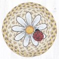thumbnail image 1 of Capitol Importing 80-653DL 10 x 10 Po. Trivet Rond Imprimé Marguerite & Coccinelle, 1 of 1