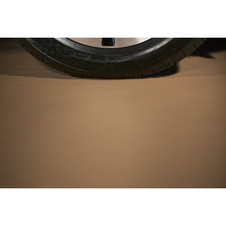 G-Floor Ribbed Universal Flooring 7.5' x 17' Premium Grade Thickness Sandstone