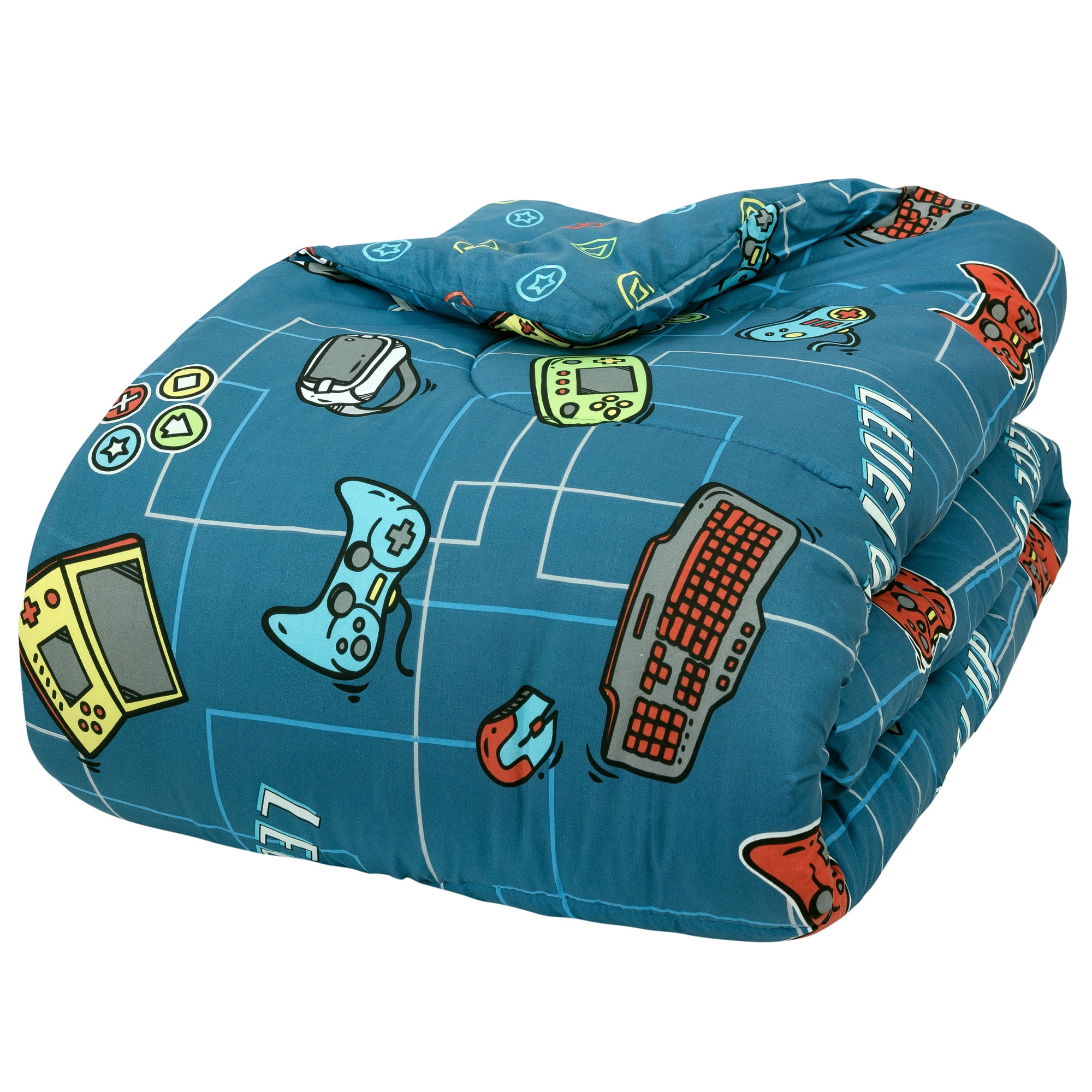 Kidz Mix Level Up Glow-in-the-Dark Bed in a Bag, Full