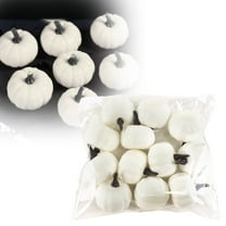 12PCS Small Lifelike Artificial Pumpkins Fall Decor Set for Thanksgiving Table Halloween Party Supplies Home Decorations DIY Craft Projects Farmhouse Centerpiece Bowl Fillers