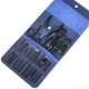 thumbnail image 1 of Manicure Set, Blue Professional Stainless Steel Pedicure Nail Clipper Tools Kit With Pu Leather Folding Case, 16 In 1 Travel Grooming Care Tool Kits F, 1 of 5