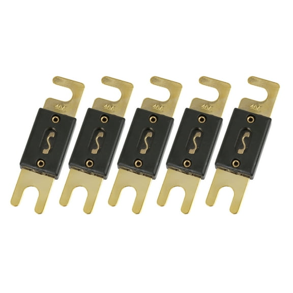 5 Pcs 40 Amp ANL Fuse Gold Tone Plated for Auto Car Audio Video Stereo